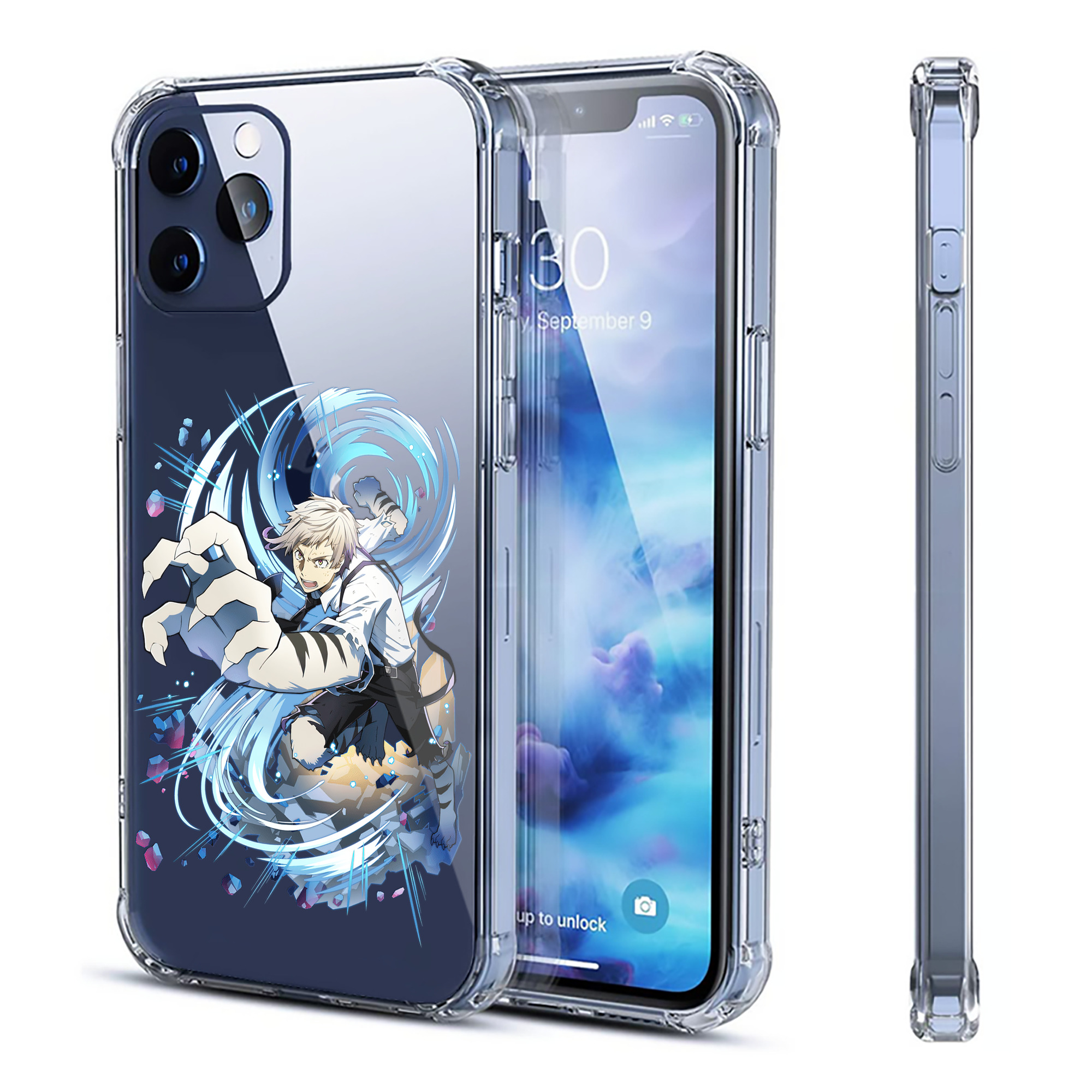 （画像用） 文豪ストレイドッグス Bungo Stray Dogs 【iPhone 12シリーズ対応】透明スマホケース（クリアソフトケース）